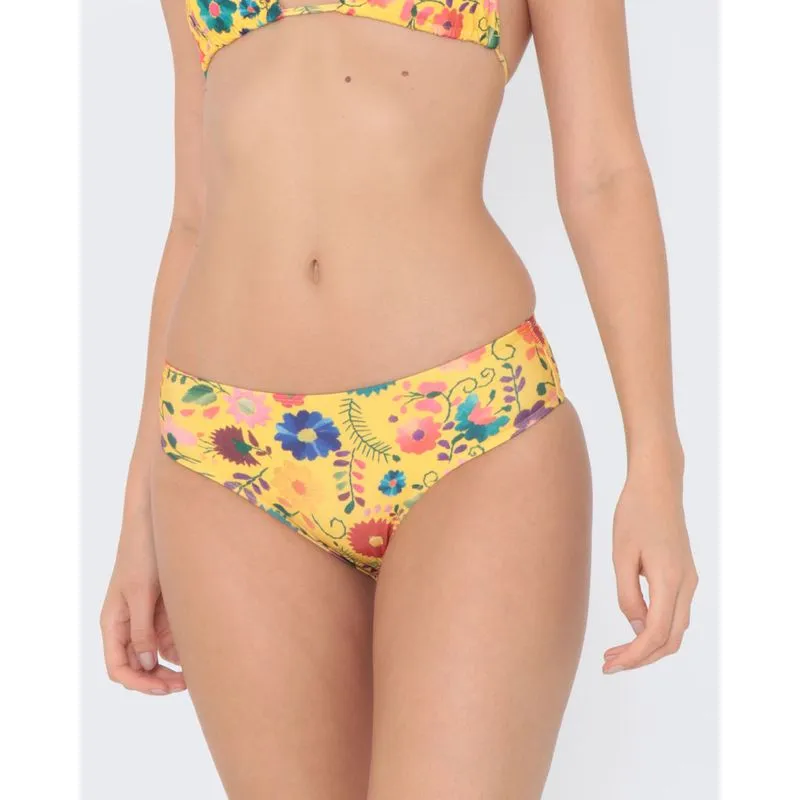 Biquini Avulso Calcinha Floral Amarela M
