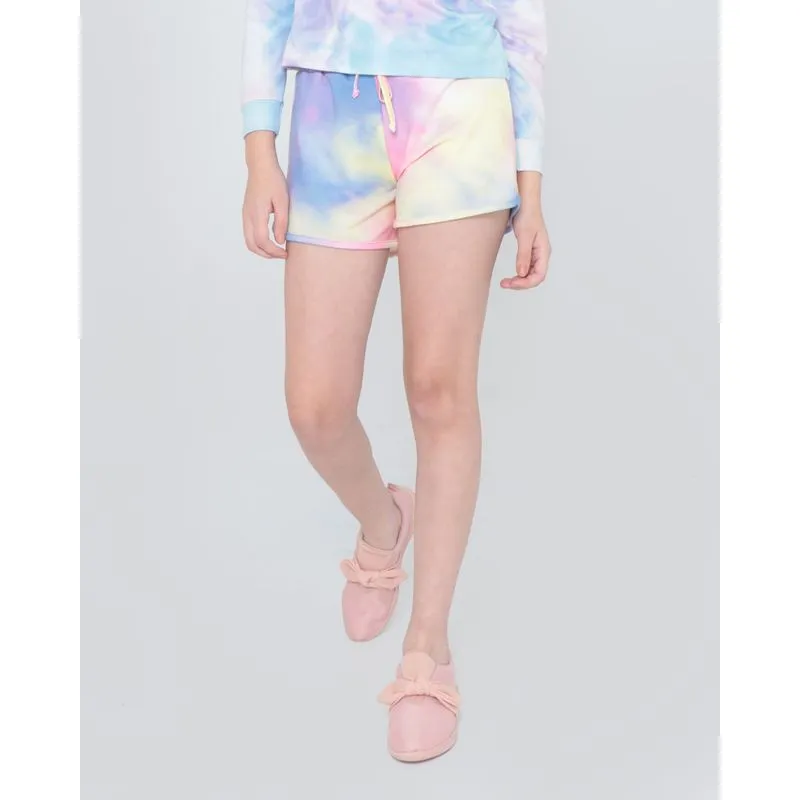 Short Juvenil Cordão Tie Dye Rosa 14