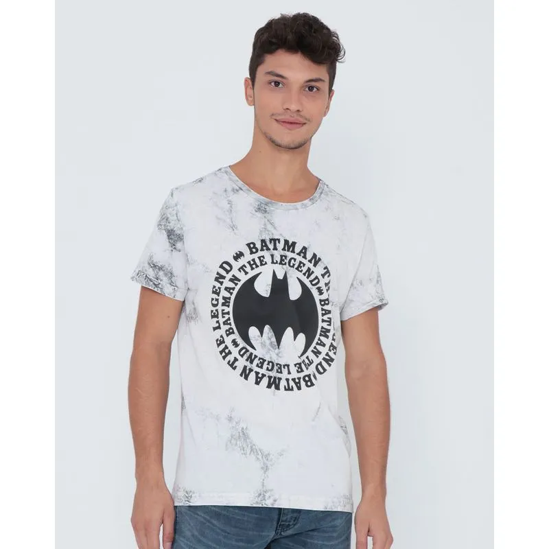 Camiseta Estampa Batman Liga da Justiça Bege P