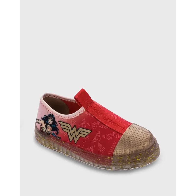 Tênis Infantil Mulher Maravilha Grendene Kids Vermelho 26/27