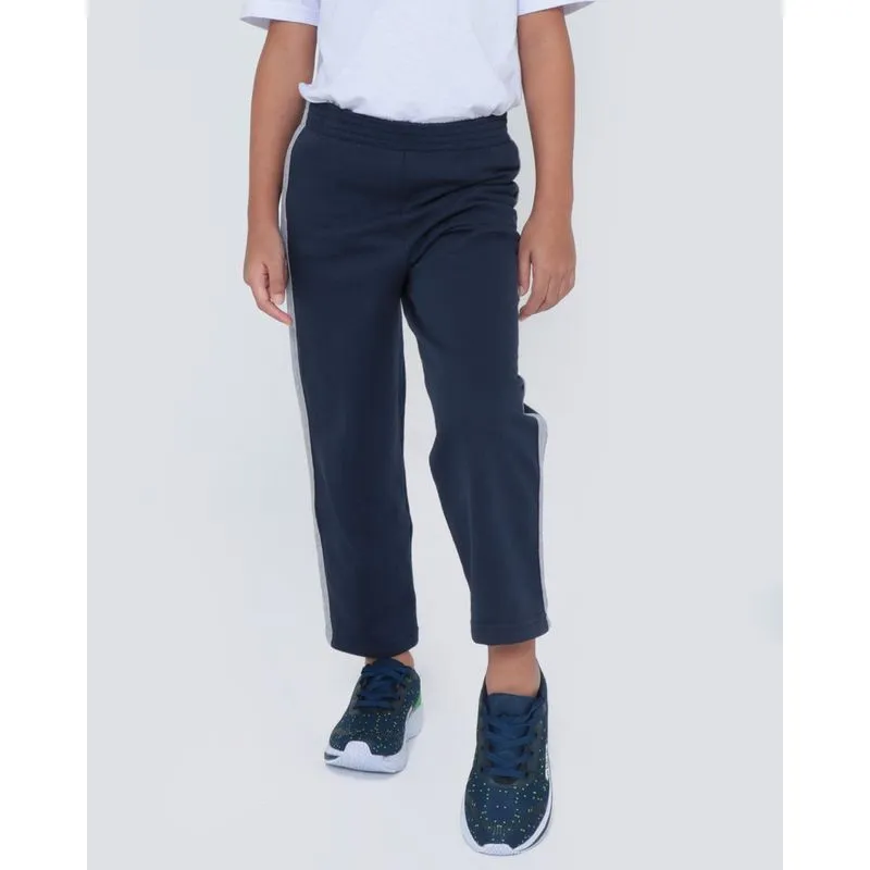 Calça Infantil Moletom Básica Azul Marinho 6