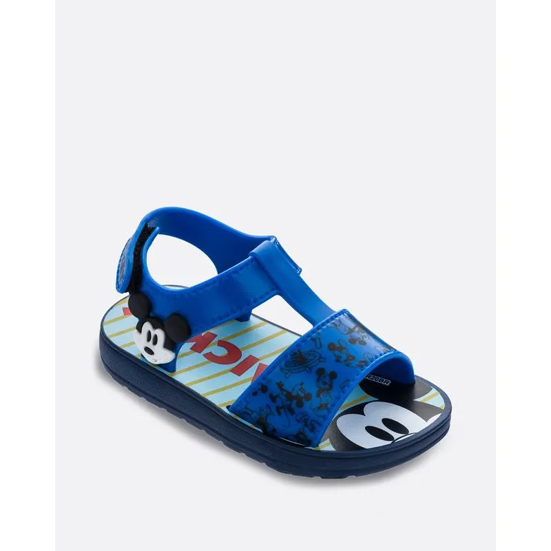 Sandália Bebê Papete Mickey Mouse Disney Azul 20/21