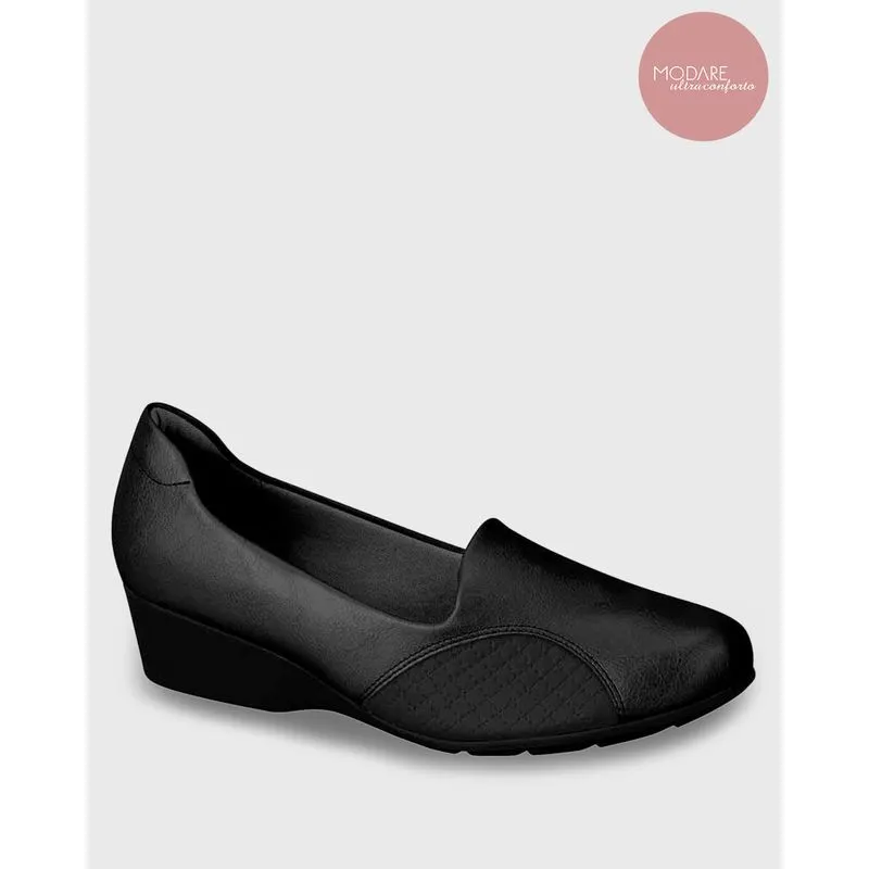 Sapato Anabela Ultra conforto Modare Preto 36