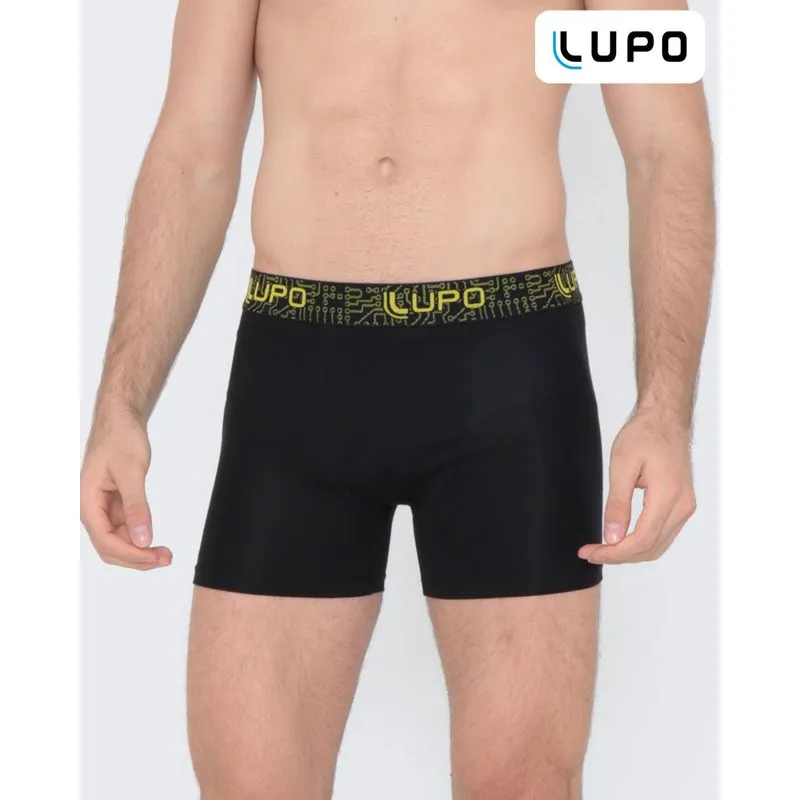 Cueca Boxer Lupo Algodão Preto GG