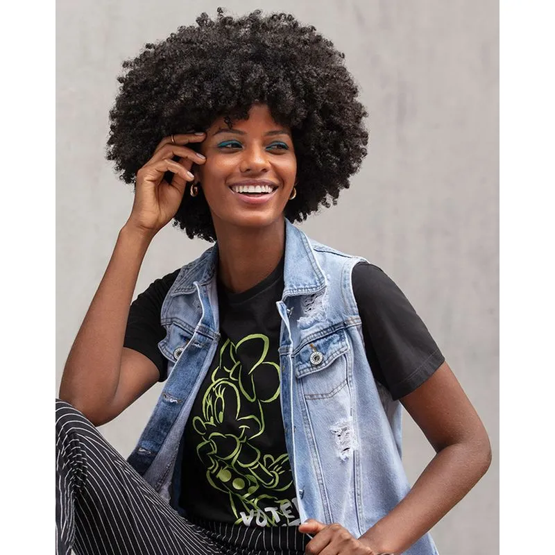 Blusa Estampa Minnie Mouse Disney Preta M