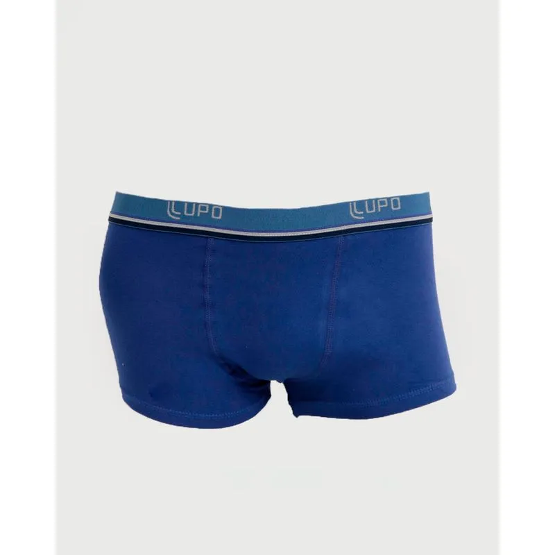 Cueca Boxer de Algodão Lupo Azul M