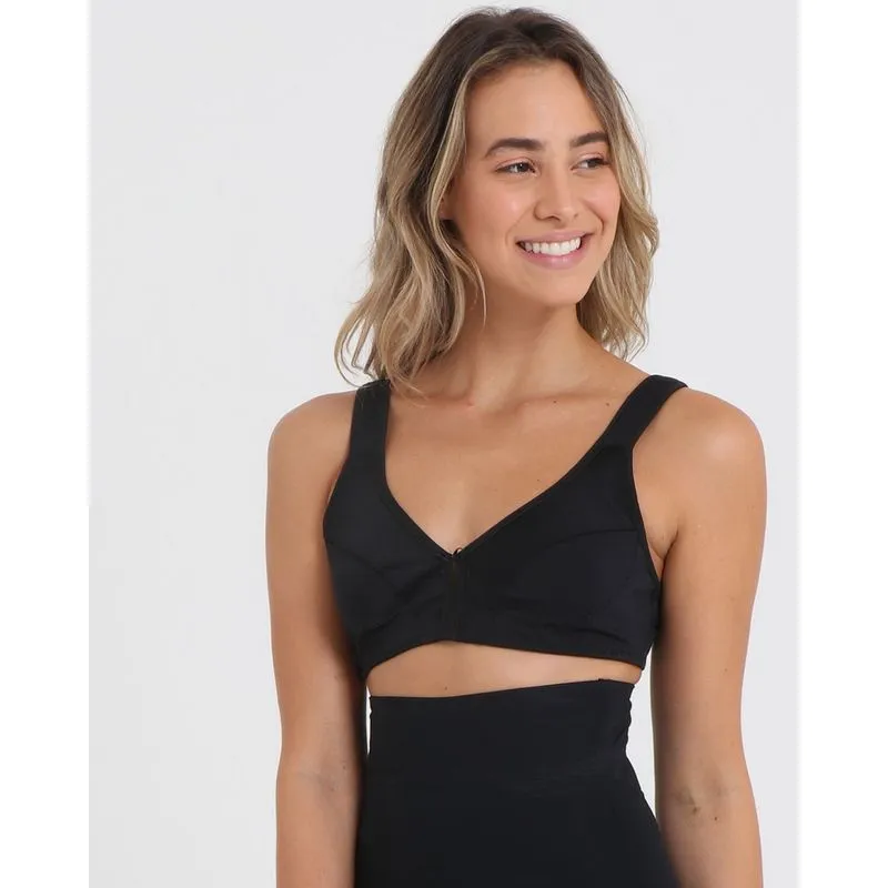 Sutiã Triangular Sem Bojo Liso Preto 46