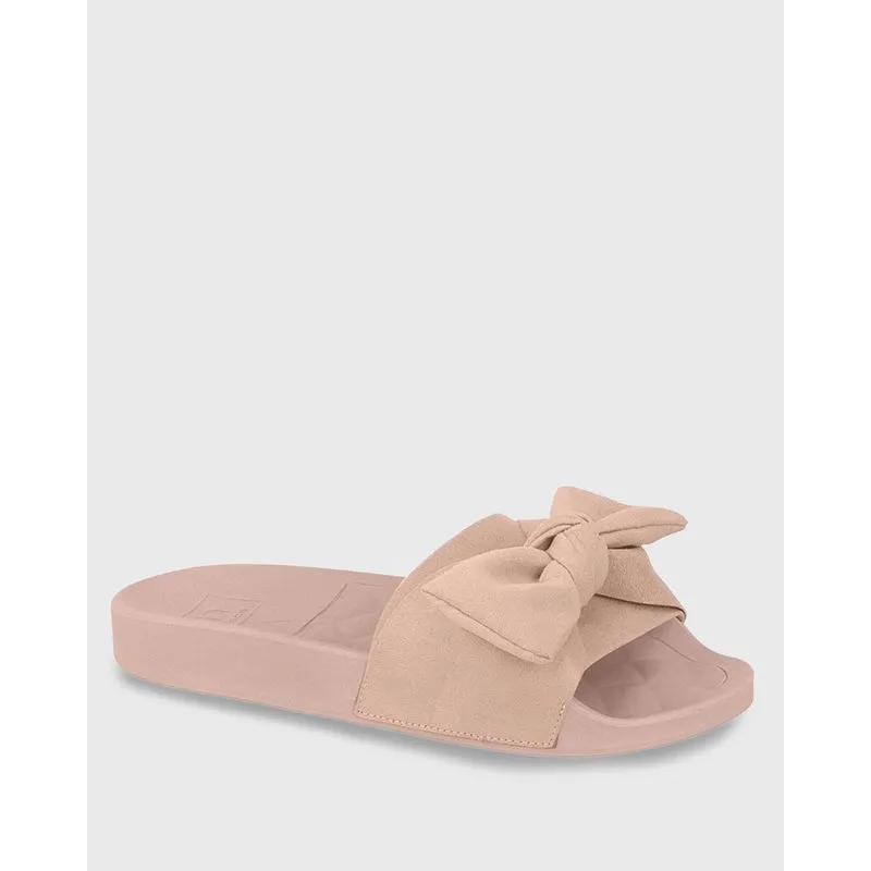 Chinelo Slide Com Laço Moleca Rosê 38
