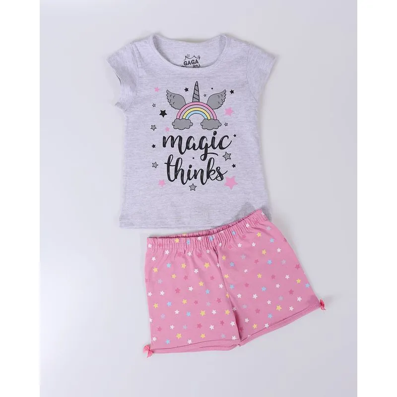 Pijama Bebê Estrelas Mescla Cinza 3