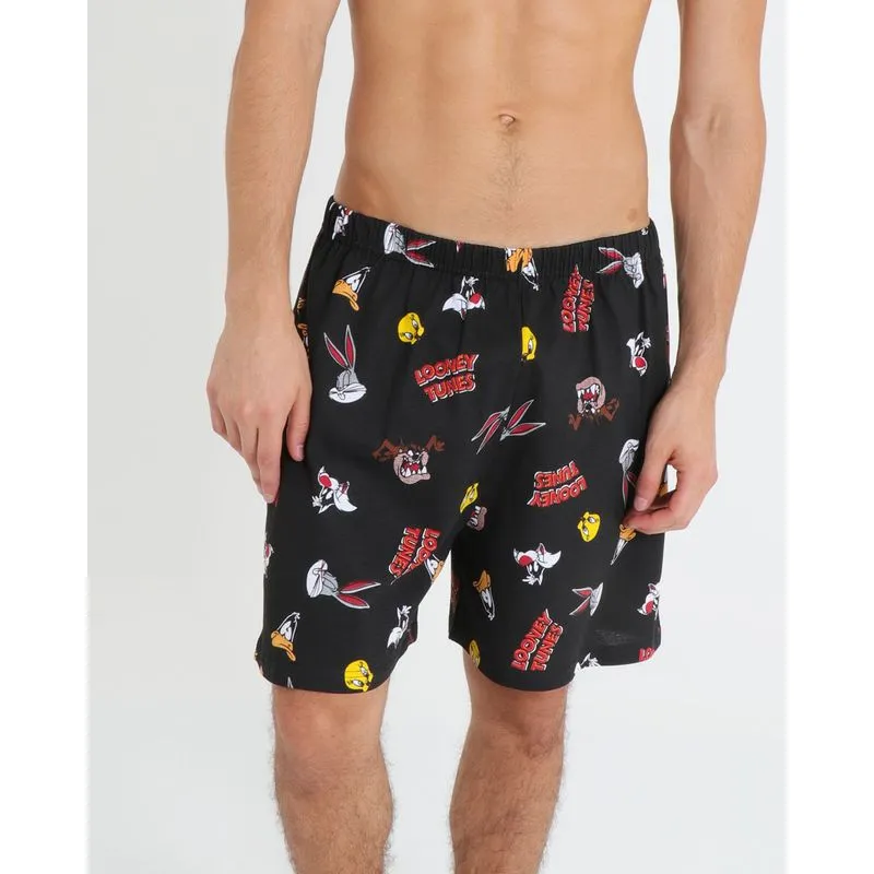 Samba Canção Looney Tunes Preta P