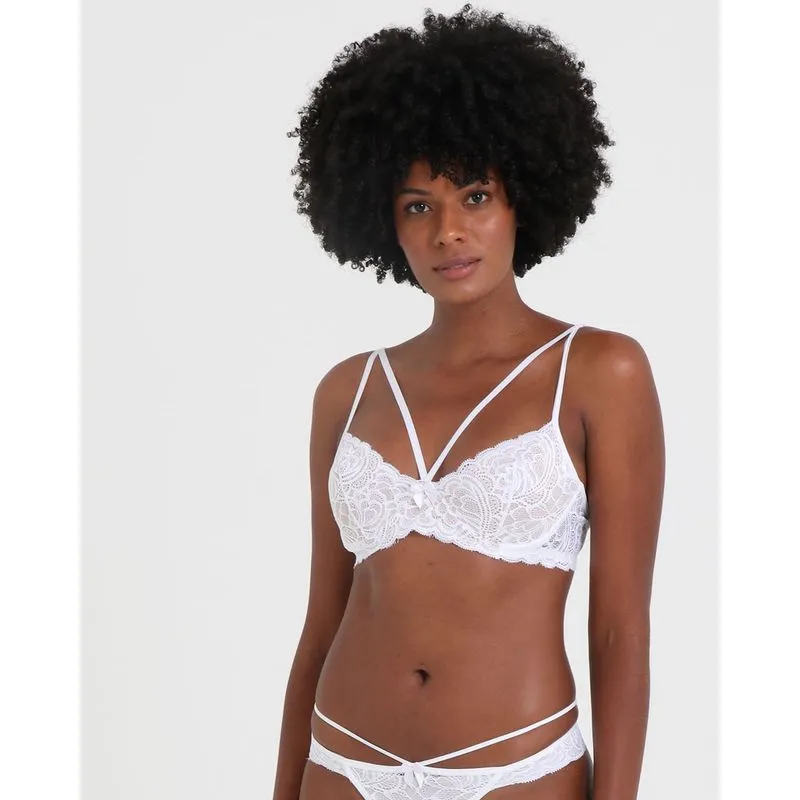 Sutiã Avulso Sem Bojo Strappy Bra Branco 46