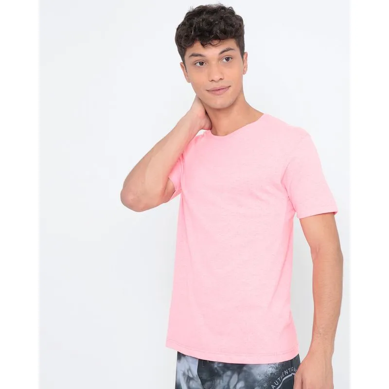 Camiseta Básica Lisa Neon Rosa M