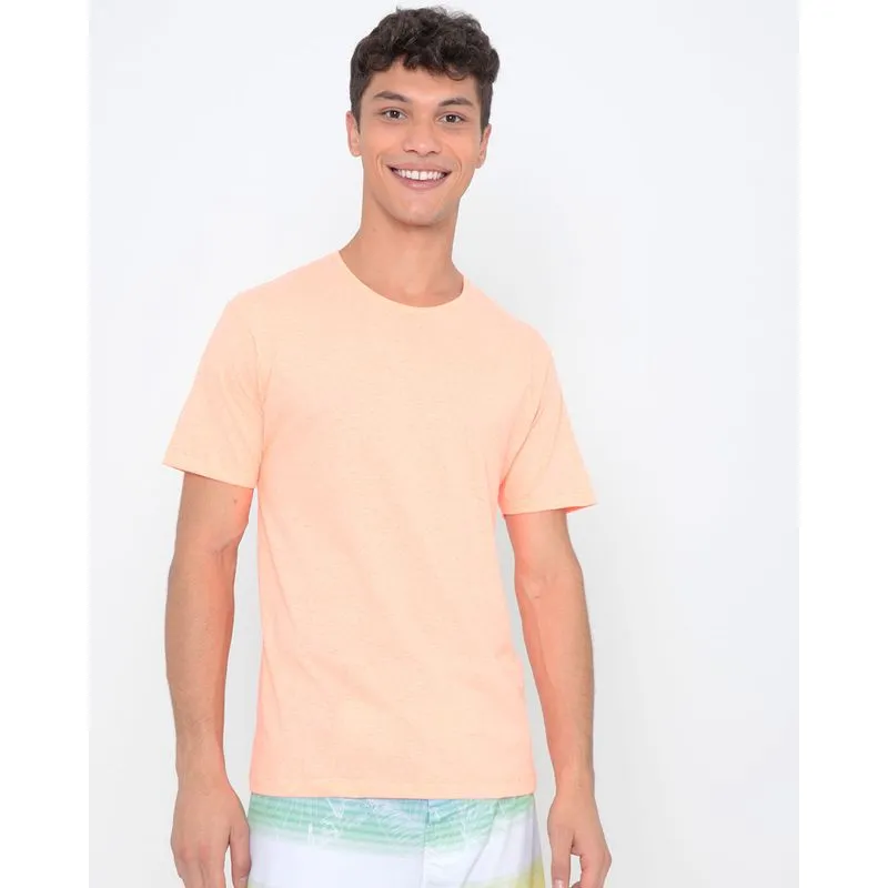 Camiseta Básica Lisa Neon Laranja P