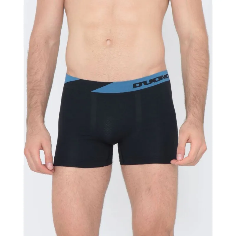 Cueca Boxer de Poliamida D'uomo Preta P