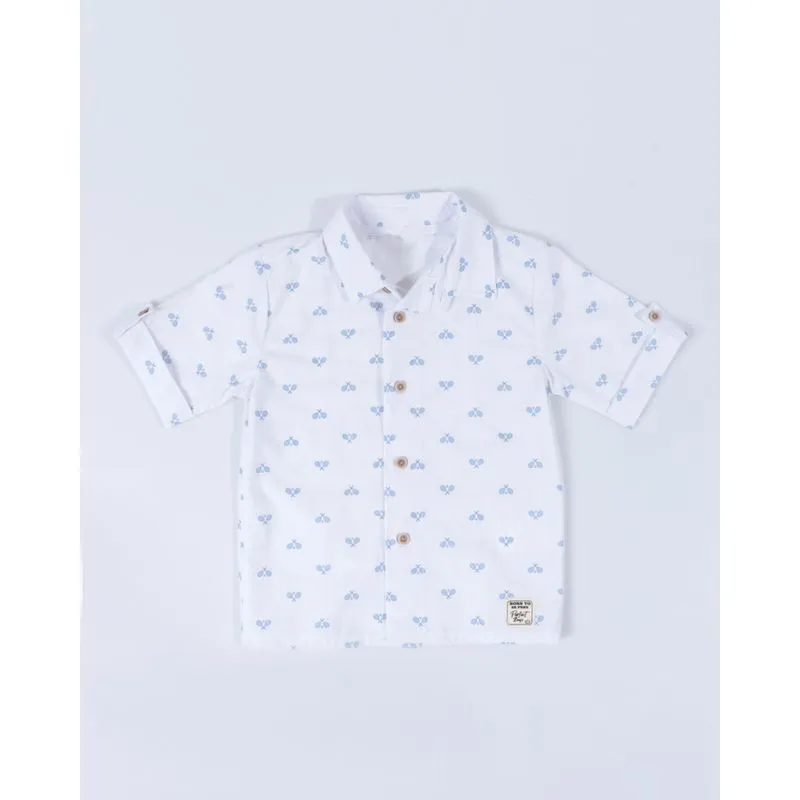 Camisa Bebê Estampa Raquetes Branca 3