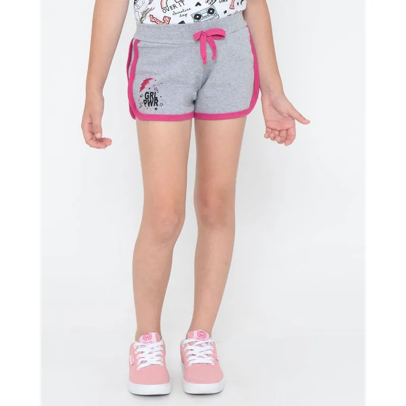 Short Infantil Boxer Mescla Cinza 4