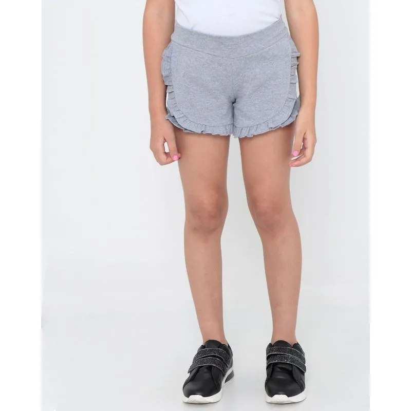 Short Infantil Com Babadinho Mescla 10