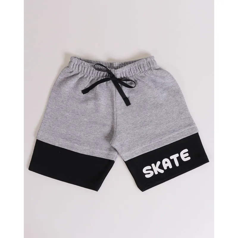 Bermuda Bebê Moletinho Skate Cinza Claro 3