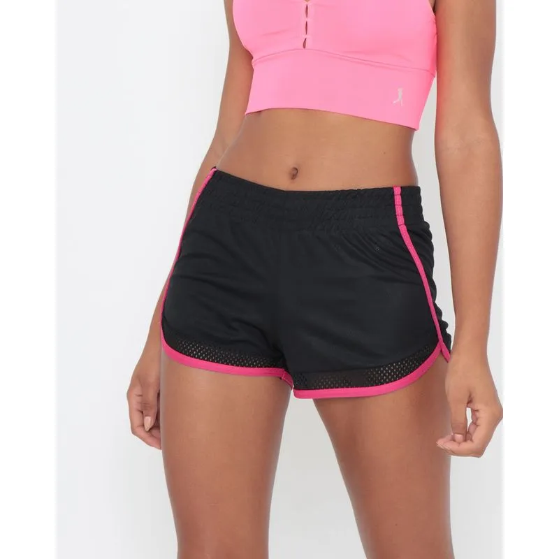 Short Fitness Boxer Viés Básico Preto GG