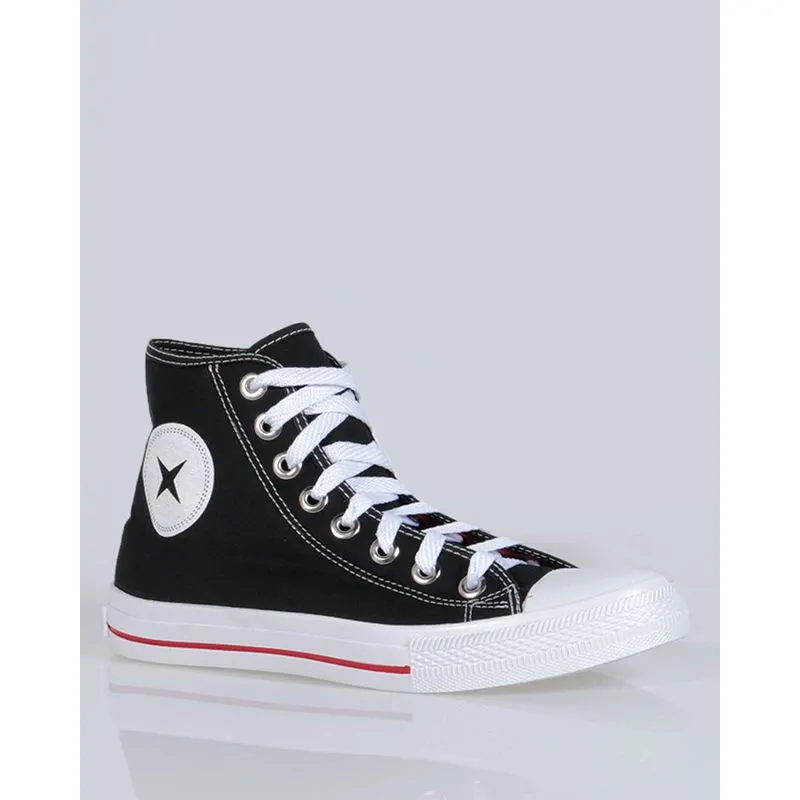 Tênis Feminino Casual Cano Médio Preto 36
