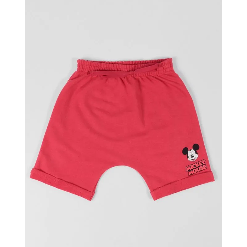 Bermuda Bebê Mickey Mouse Disney Vermelha 2