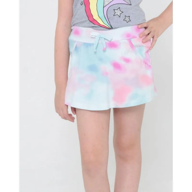 Short Saia Infantil Tie Dye Azul 6