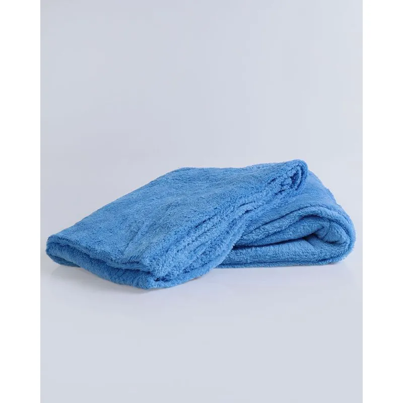 Manta Casal Microfibra Azul Claro UN