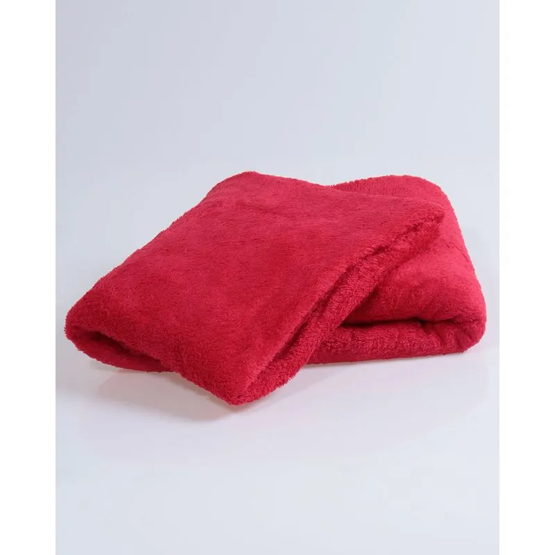 Manta Casal Microfibra Arte e Cazza Vermelho UN