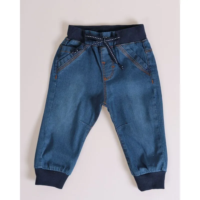 Calça Jeans Jogger Bebê Azul P
