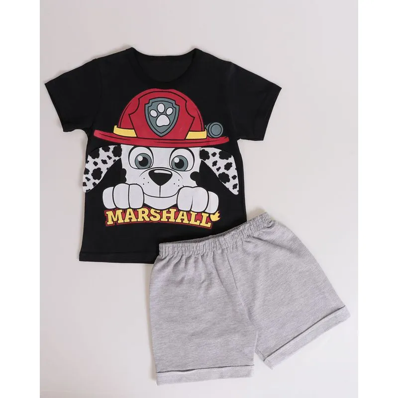 Conjunto Bebê Patrulha Canina Preto 3