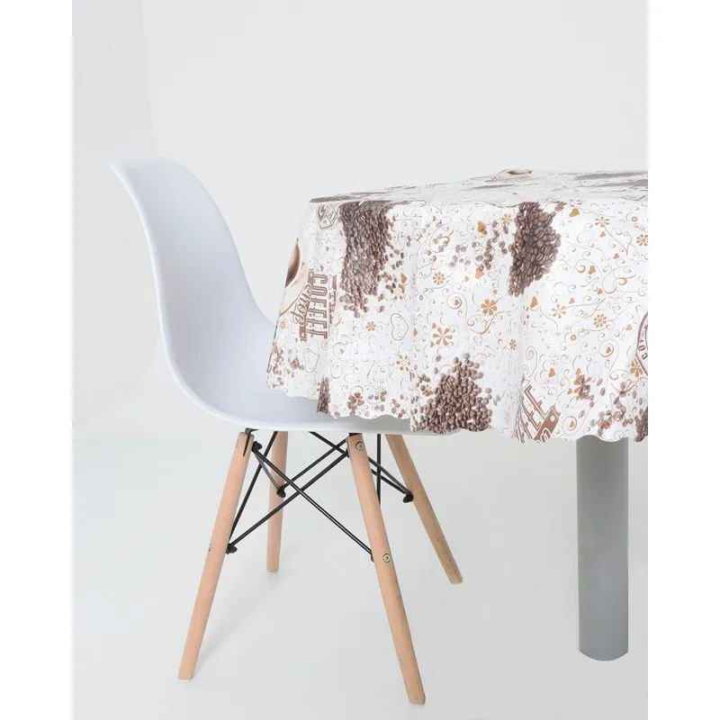 Toalha Mesa Redonda Térmica Salehtex Off White UN