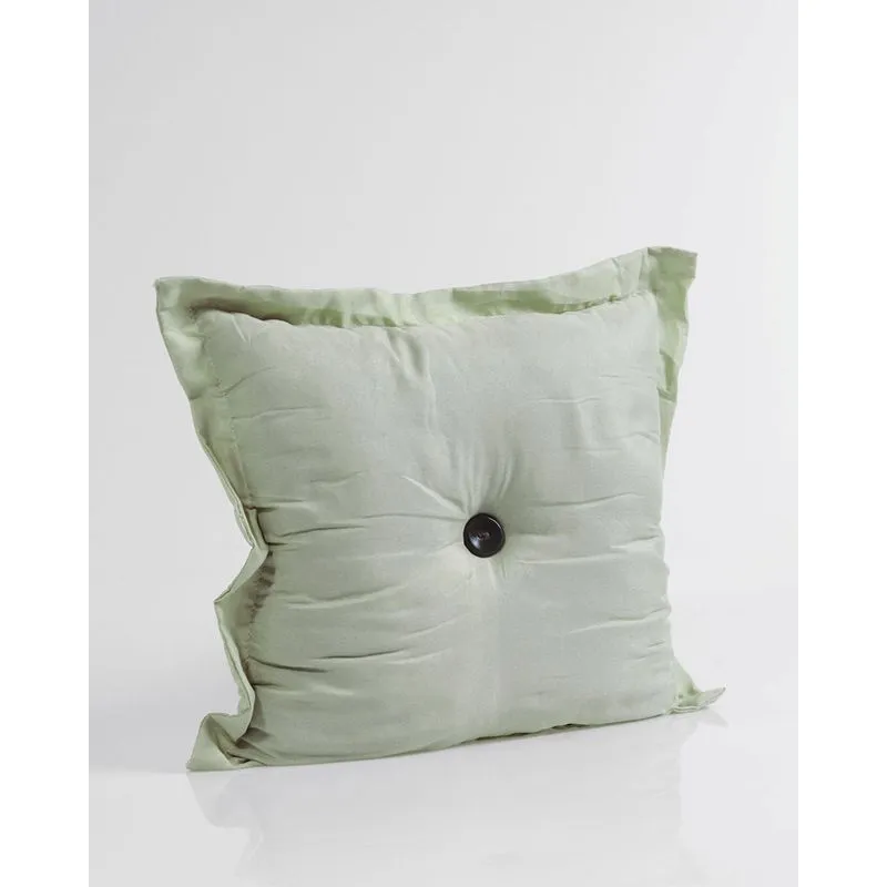 Almofada Botão 40cm x 40cm Autex Verde Claro UN