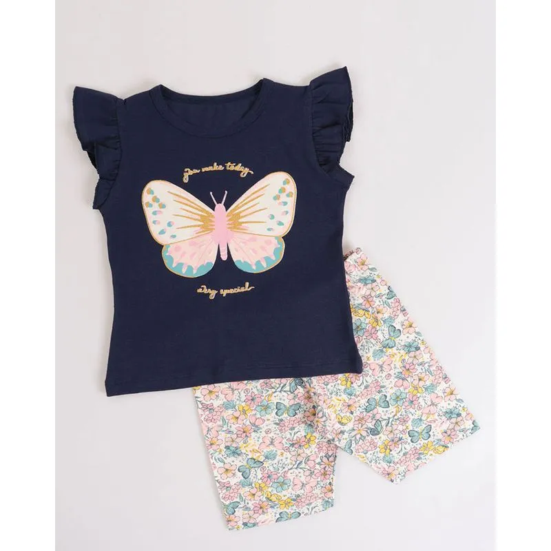 Conjunto Bebê Estampa Azul Marinho 1