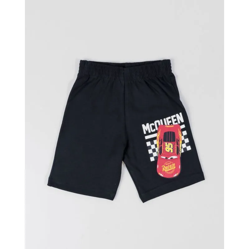 Bermuda Bebê Relâmpago Mcqueen Disney Preta 2