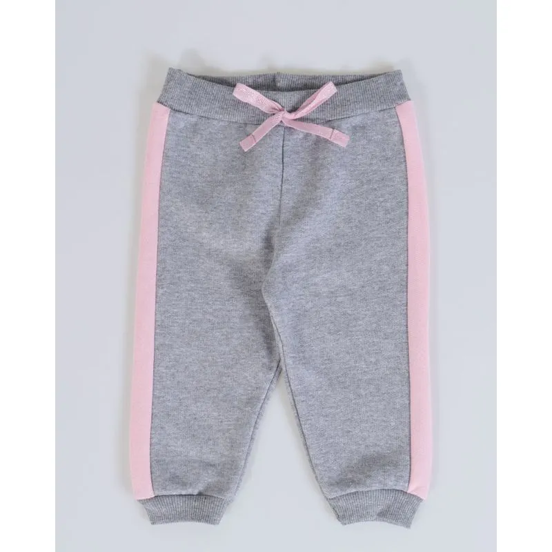 Calça Bebê Moletom Cinza Claro P