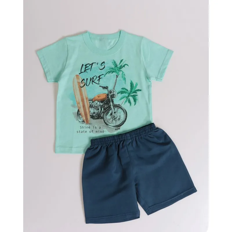 Conjunto Bebê Surf Mescla Verde 2