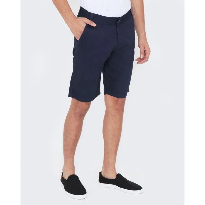 Bermuda Masculina Sarja Lisa Azul Marinho 38