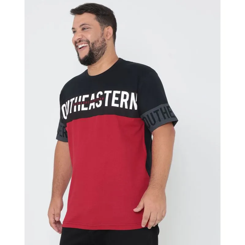 Camiseta Plus Size Multicor Preto G2