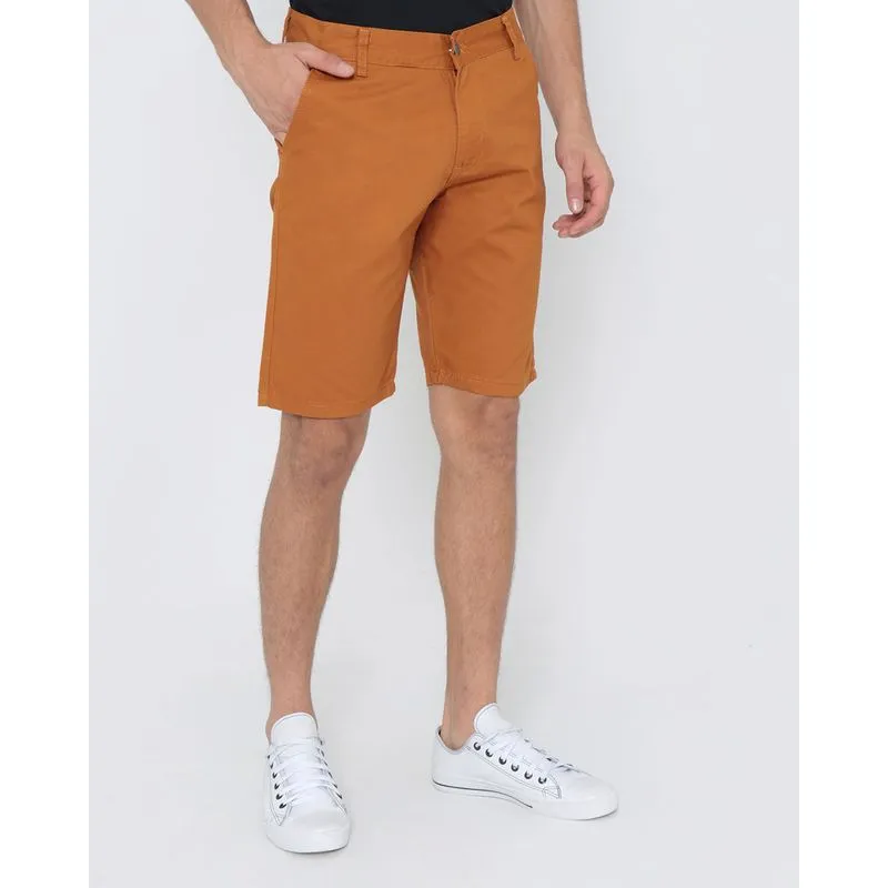 Bermuda Masculina Sarja Lisa Mostarda 40