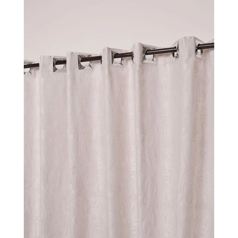 Cortina Rústica Fenícia Varão Até 300cm Off White UN