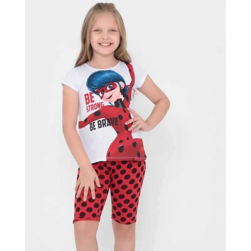 Conjunto Infantil Ladybug Branco 8