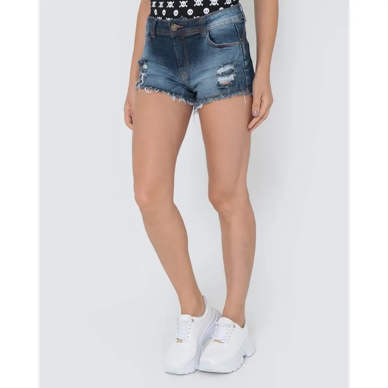 Short Jeans Destroyed Azul 44