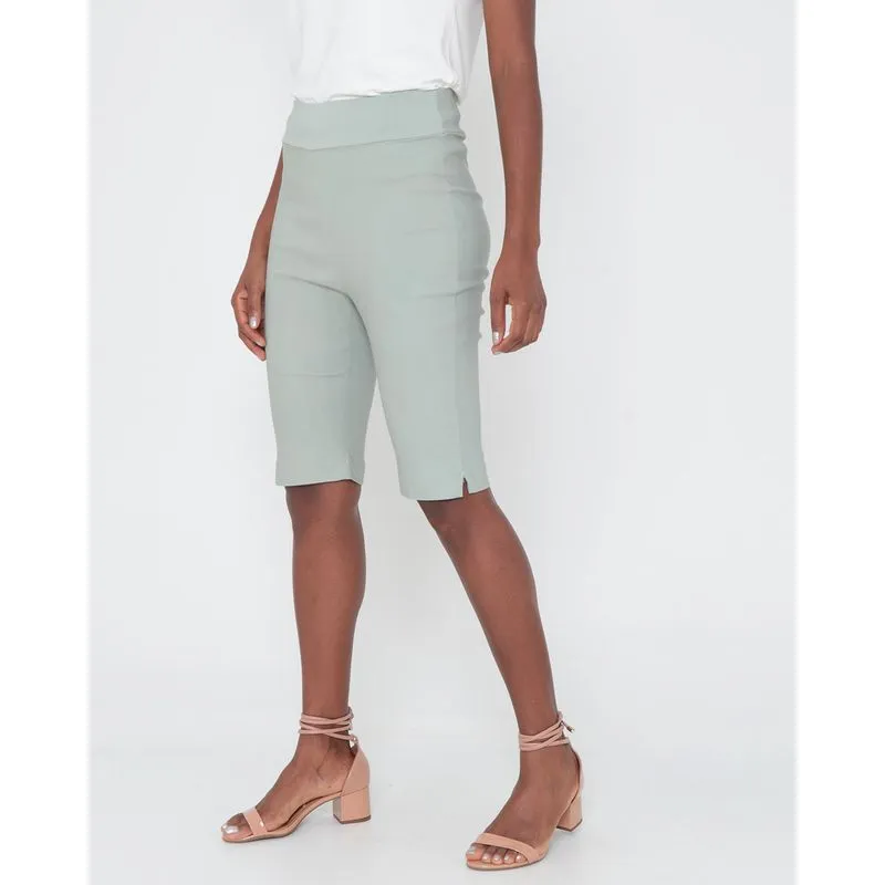 Bermuda Feminina Bengaline Lisa Verde G