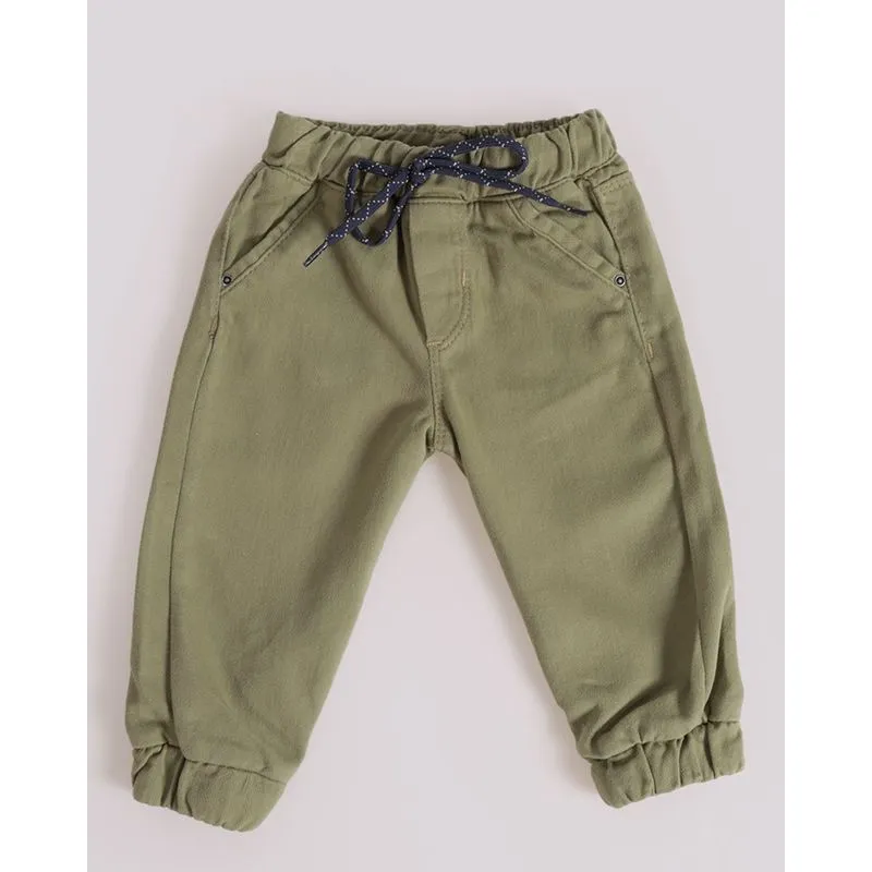 Calça Moletinho Jogger Bebê Verde M