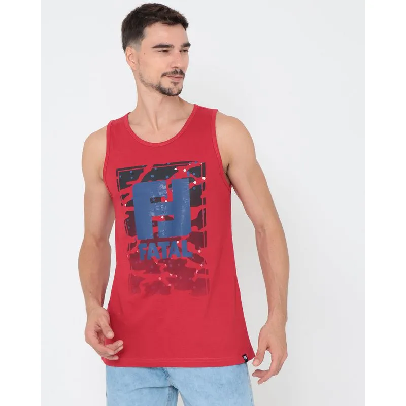Regata Masculina Fatal Vermelha GG