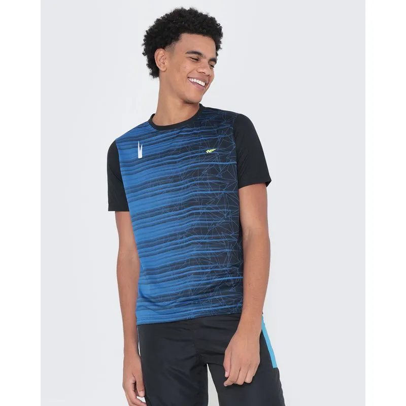 Camiseta Esportiva Estampada Azul GG