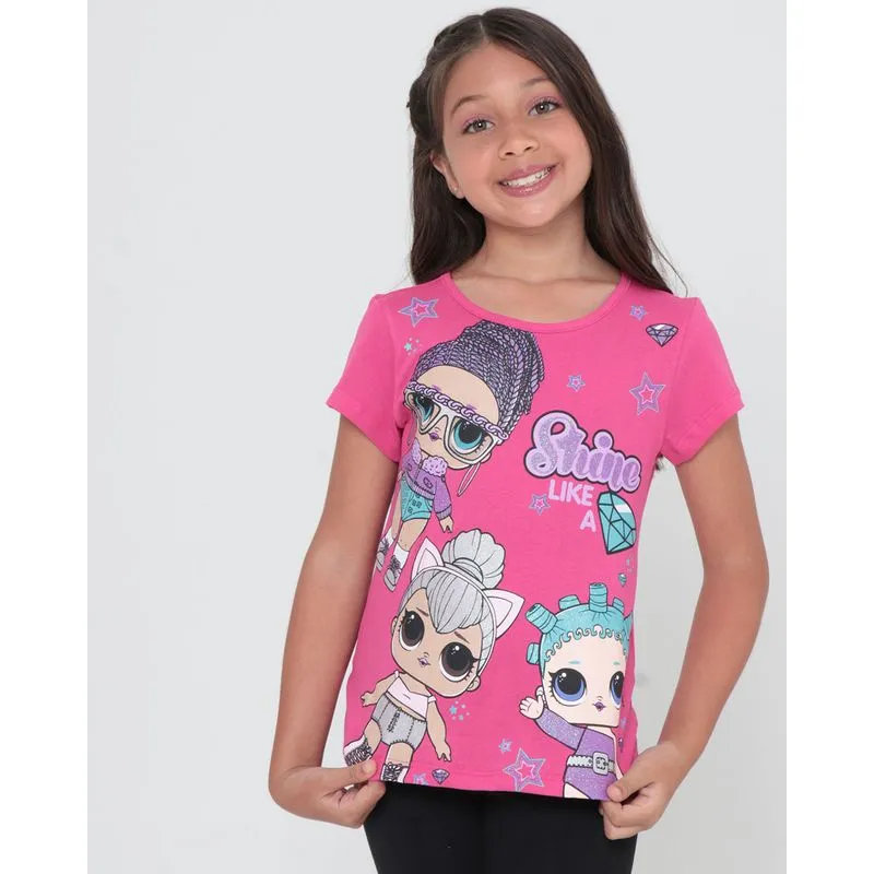 Blusa Infantil LOL Surprise Rosa Pink 6