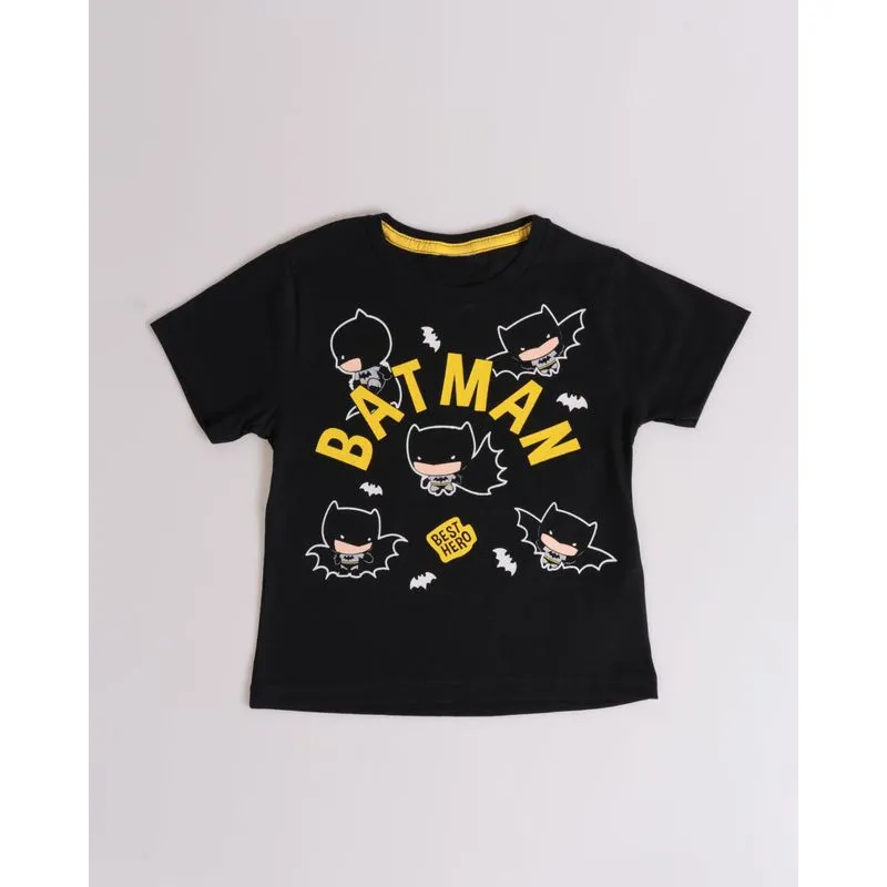 Camiseta Bebê Batman Liga da Justiça Preta 3