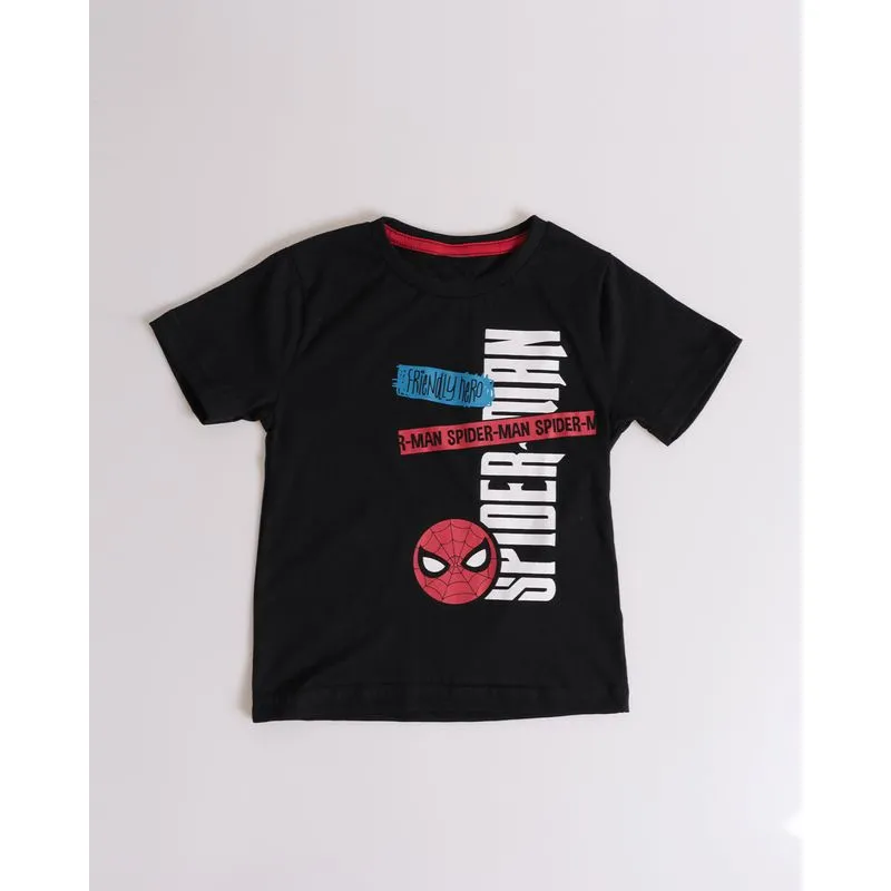 Camiseta Bebê Homem Aranha Marvel Preta 3