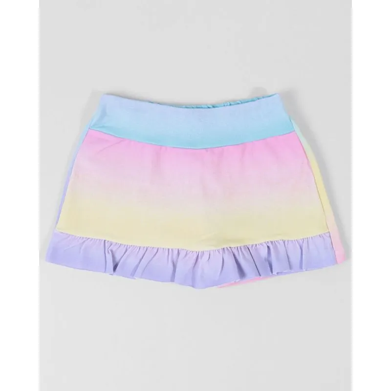 Short Saia Bebê Franzido Degradê Multicor 1
